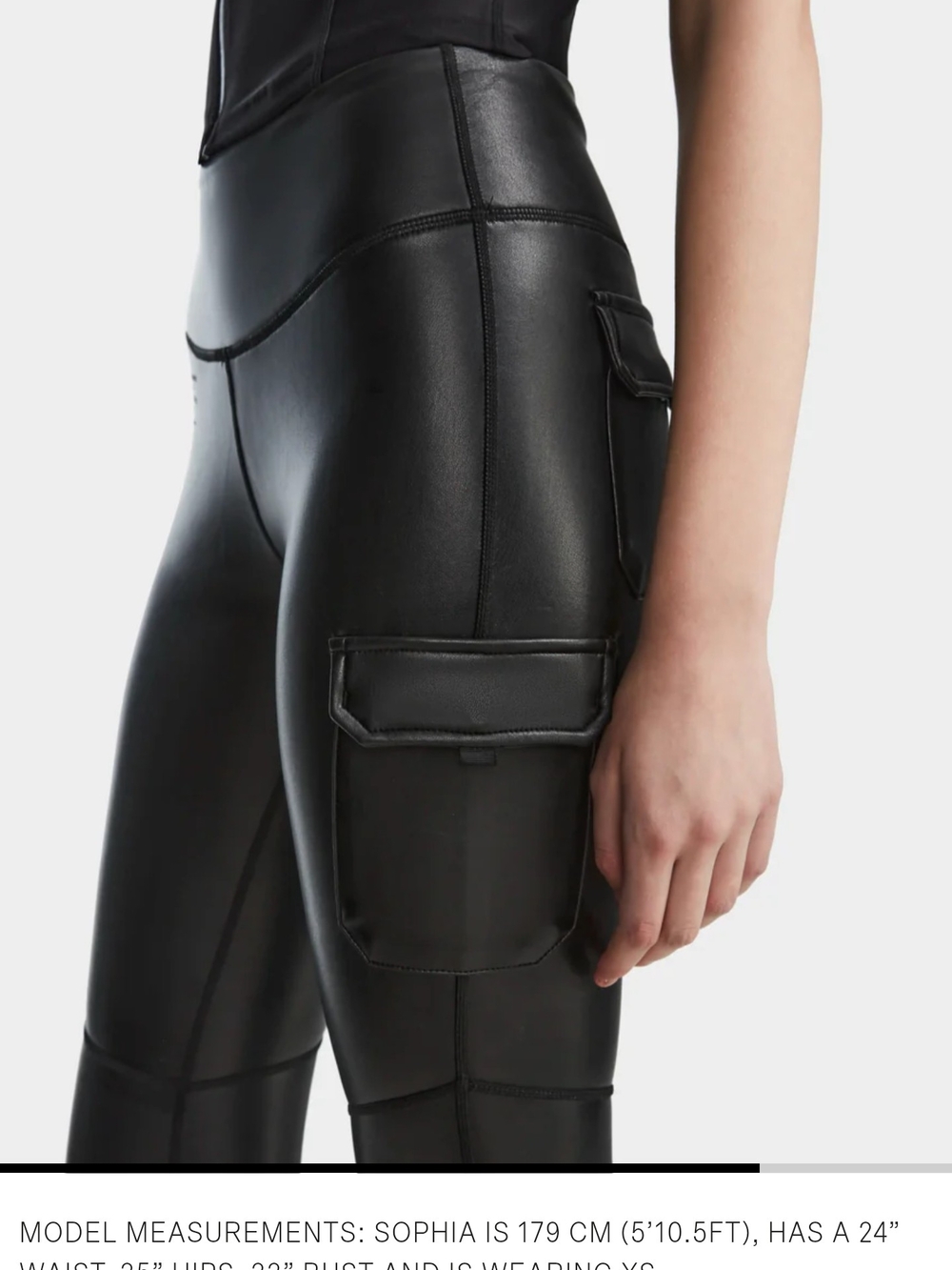 RUDSAK Black Faux Leather Cargo Leggings - Picture 2 of 7